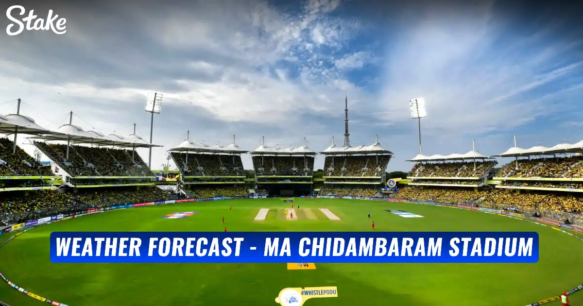 CSK vs RCB Weather Forecast