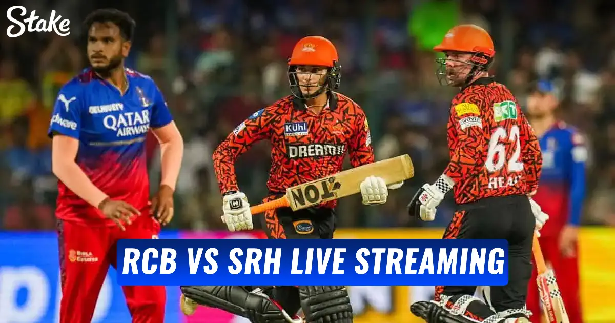 RCB vs SRH 2025 Live Streaming