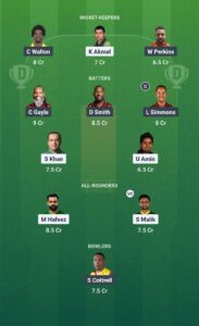 PNC vs WIC Today Grand League Team