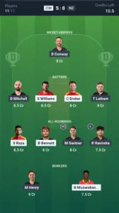 ZIM vs NZ SL Team